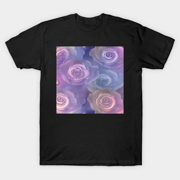 Gentle Pastel Roses T-Shirt by ArtistsQuest